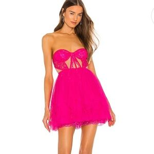 X REVOLVE bustier mini dress in pink from For Love and Lemons